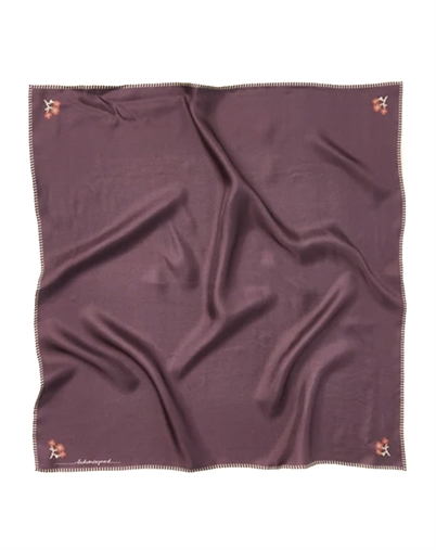Beck Söndergaard - Flotile Stitich Sia Tørklæde - Maroon Brown